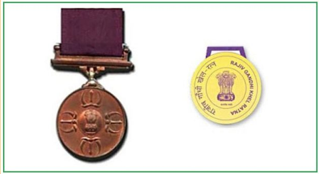 Major Dhyan Chand Khel Ratna Award-
Rajiv Gandhi Khel Ratna Award 