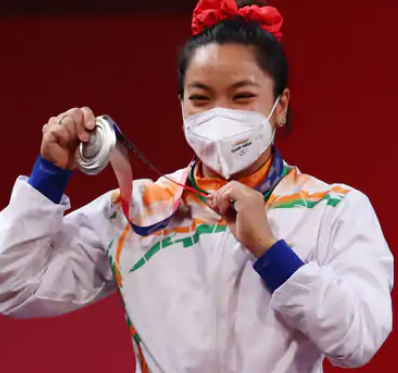Chanu Saikhom Mirabai - womens weightlifting - silver medal