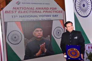 मेघालय ने जीता राष्ट्रीय सर्वश्रेष्ठ चुनावी आचरण पुरस्कार -2020