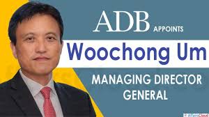 ADB के प्रबंध महानिदेशक वूचोंग उम को नियुक्त किया गया